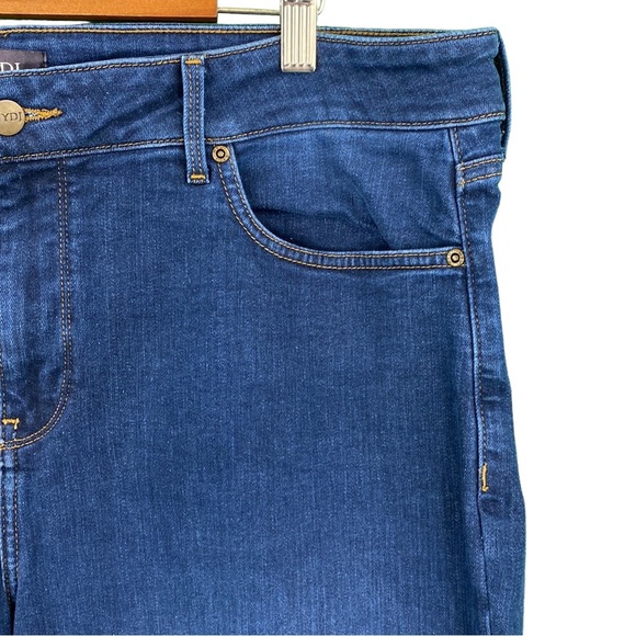 NYDJ Petite Marilyn Straight Dark Wash Jeans - Picture 4 of 16